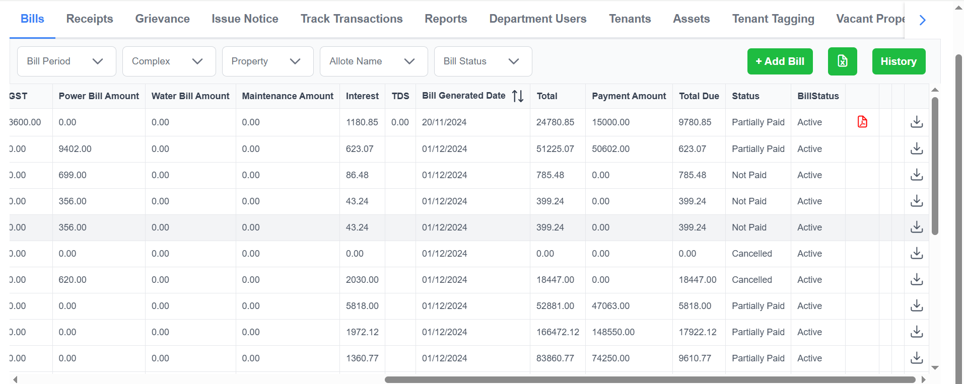 PDF/Excel Reports